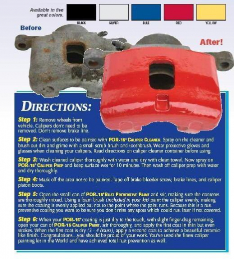 Bremssattel Lack-Set / Caliper paint kit